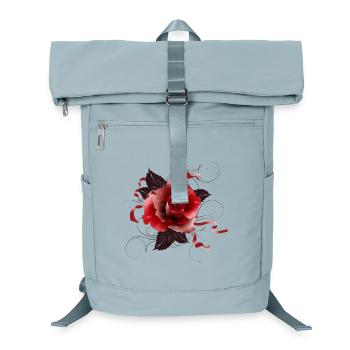 beautiful red rose with delicate ribbons - Laptop Backpack - ice blue - Front