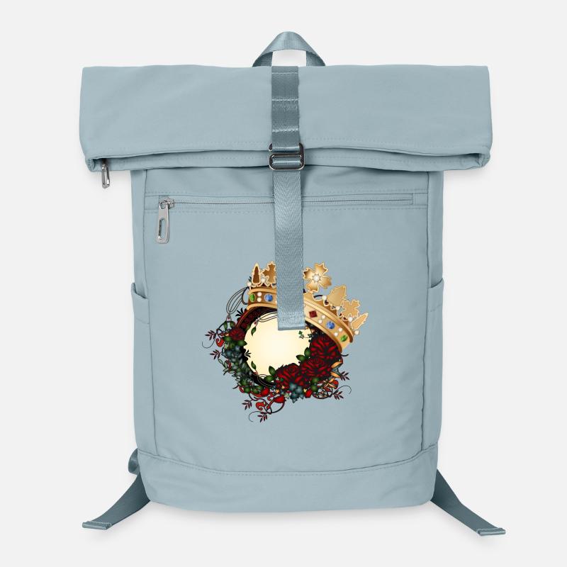 timeless roses Art Nouveau ornament with crown Laptop Backpack