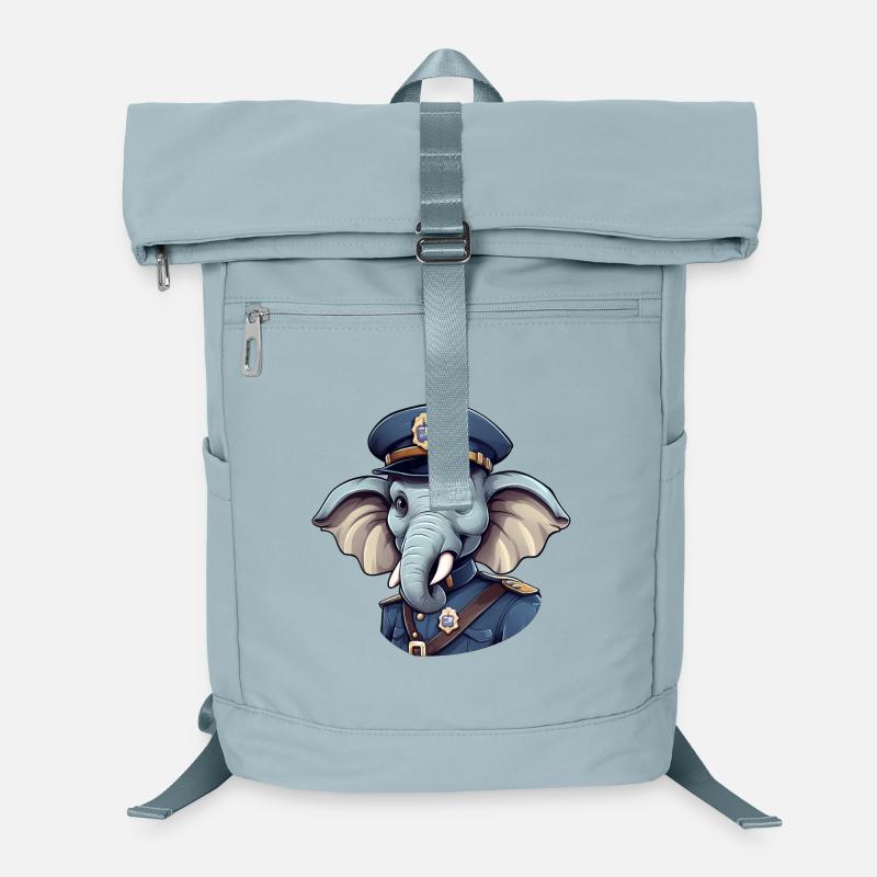 Policier éléphant Sac à dos ordinateur