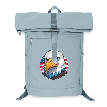 USA Flag Eaglehead Bald Eagle - Laptop Backpack - ice blue - Front