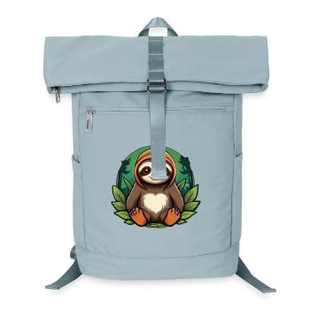 Faultier im Wald - Laptop-Rucksack  - Eisblau - Vorne