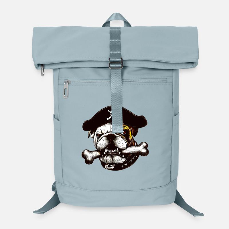 Chien Pirate Bouledogue Sac à dos ordinateur