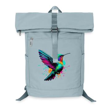 Hummingbird - Laptop Backpack - ice blue - Front