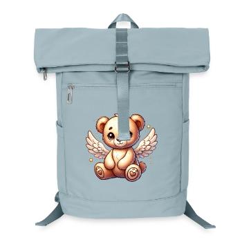 Teddybär Engel-süßer Begleiter der Weihnachtszeit - Laptop-Rucksack  - Eisblau - Vorne