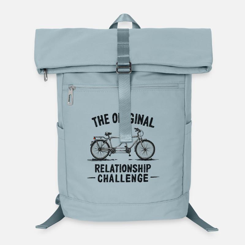 Tandem Challenge Funny Bicycle Design Laptop Backpack