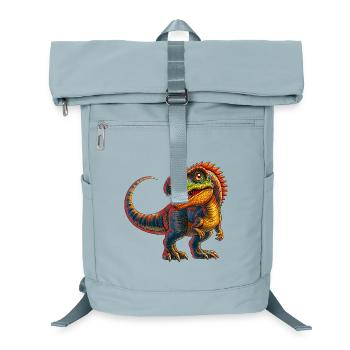 Dinosaurier - Laptop-Rucksack  - Eisblau - Vorne