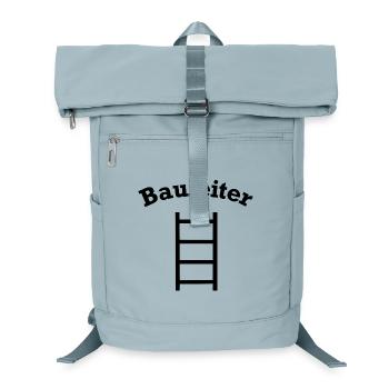 Lustiges Bauleiter Leiter Baustellen Design - Laptop-Rucksack  - Eisblau - Vorne