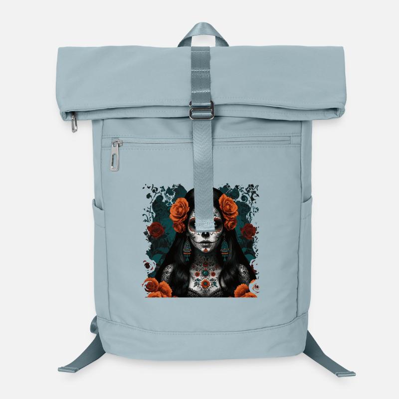 Jour des Morts Beauté Tatouée Sac à dos ordinateur