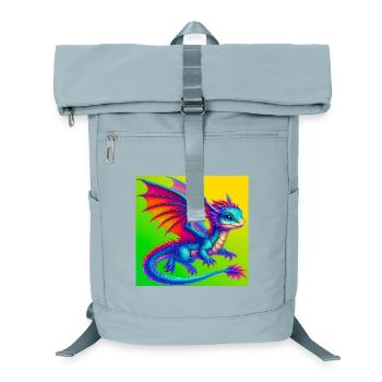 dragon - Laptop Backpack - ice blue - Front