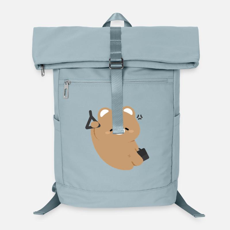 Kawaii Bear Tired Laptop Backpack