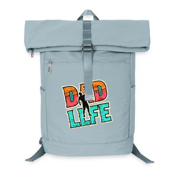 Papa Leben, Vaters Geschenk - Laptop-Rucksack  - Eisblau - Vorne