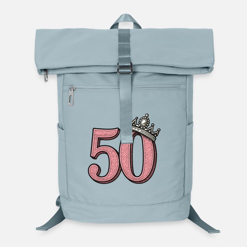 Pink 50 with Crown – Cute Birthday Design Laptop Backpack