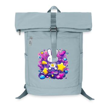 Weltraumstern Bunny - Laptop-Rucksack  - Eisblau - Vorne