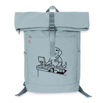 supermarkt hund kassierer - Laptop-Rucksack  - Eisblau - Vorne