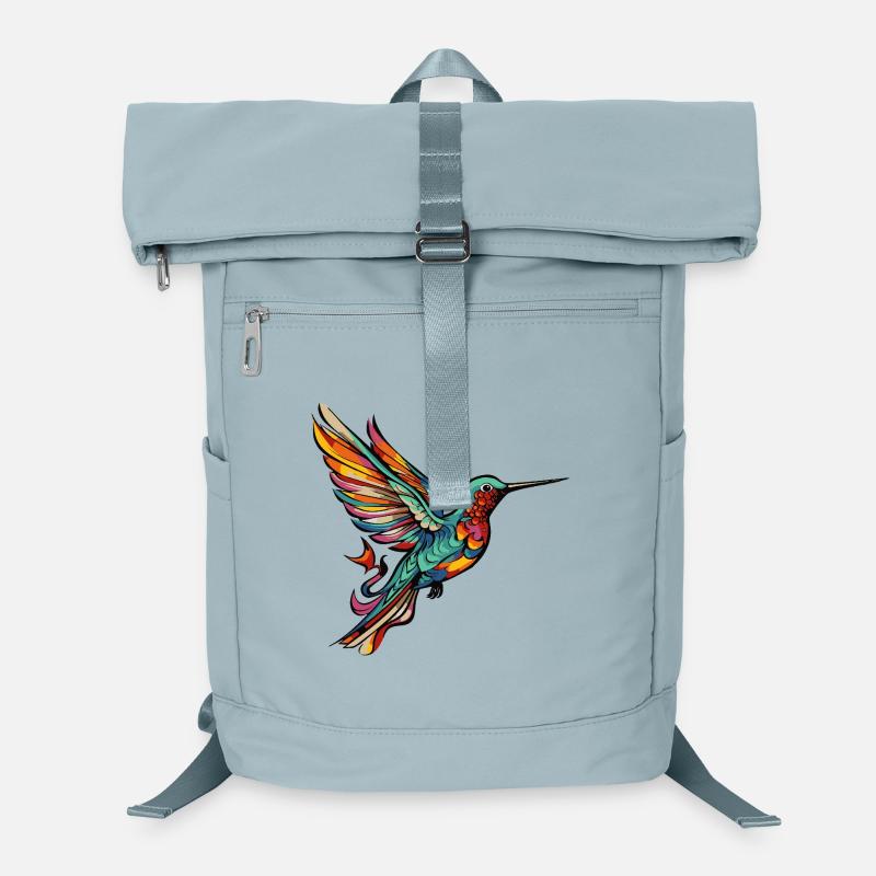  Kolibri Vogel Comic Laptop-Rucksack 