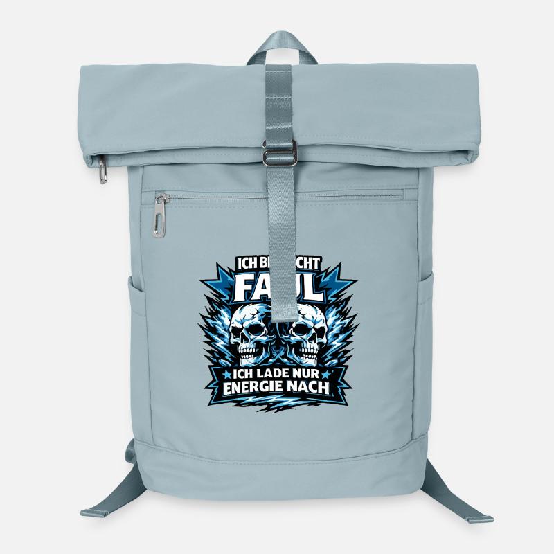 Ich lade Energie nach Totenköpfe Laptop-Rucksack 