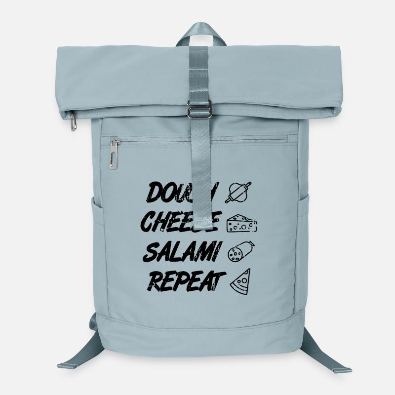 Dough Cheese Salami Repeat Laptop Backpack
