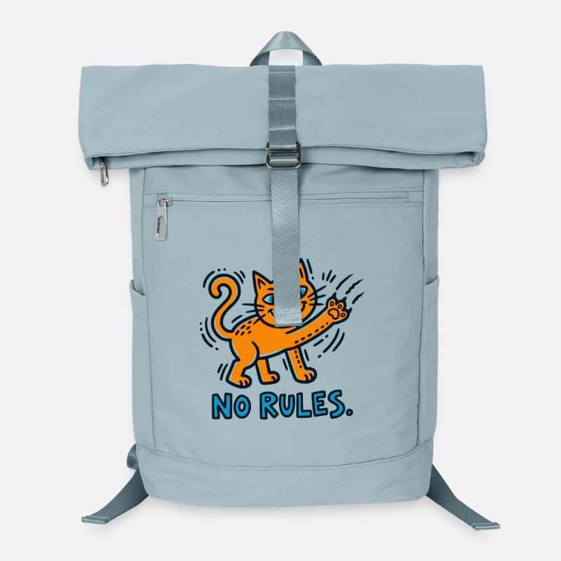 Cat Rebellion No Rules Laptop Backpack