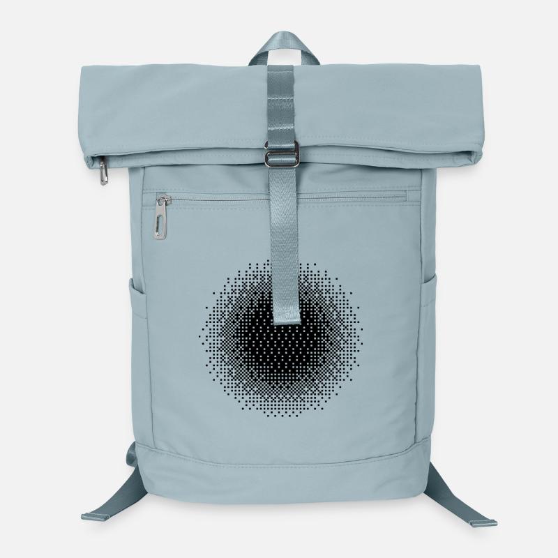 Pixeliertes Kreisdesign Laptop-Rucksack 