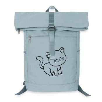Cat Cat - Laptop Backpack - ice blue - Front
