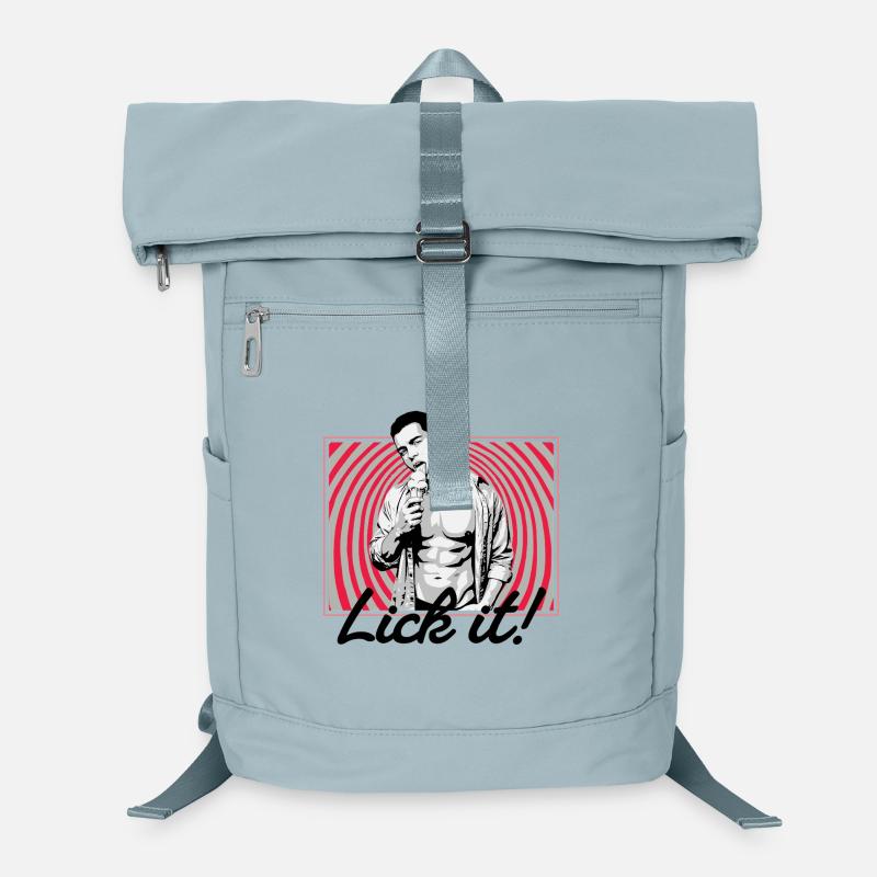 Retro Pop Art: Eiscreme Pose Laptop-Rucksack 