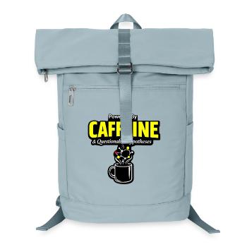 Coffee Chemistry: Caffeine Molecule Mug - Laptop Backpack - ice blue - Front