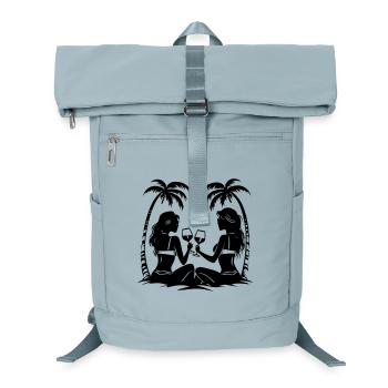 Vacationers Girls Party Palm Trees - Laptop Backpack - ice blue - Front