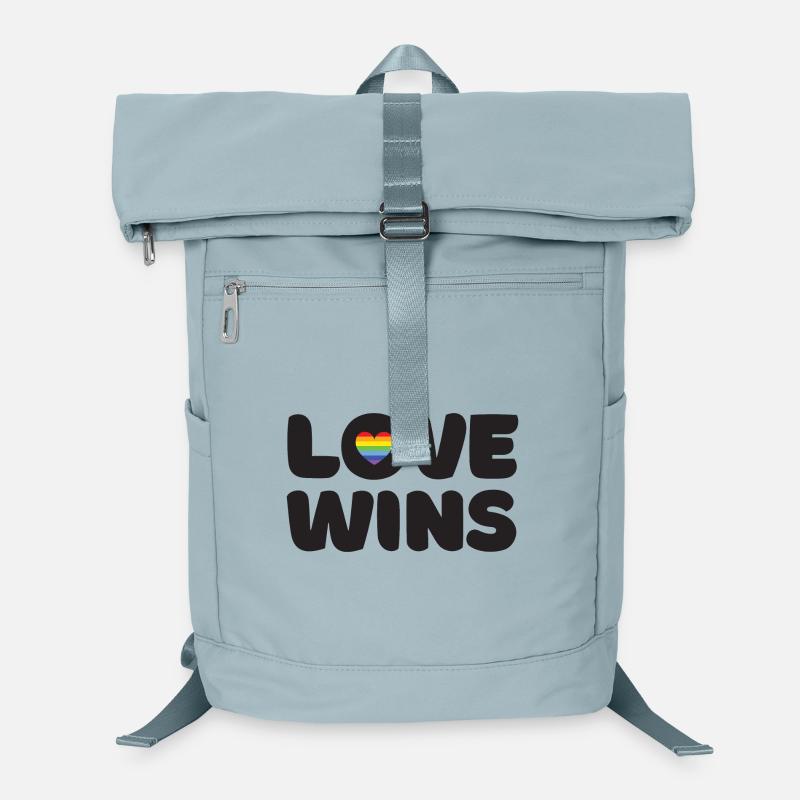 Pride Month LGBTQ - Love Wins - Laptop Backpack - ice blue