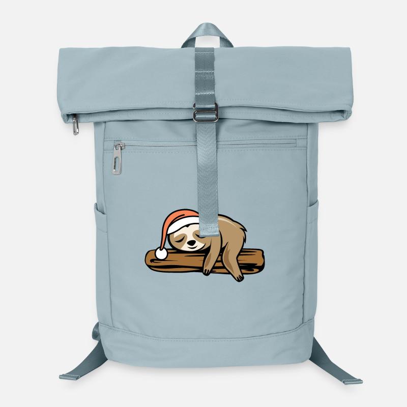 Sloth Christmas Tree Funny Comic Cartoon Laptop Backpack