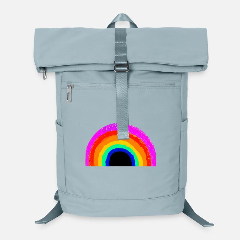 Lebendiger Regenbogenbogen Laptop-Rucksack 
