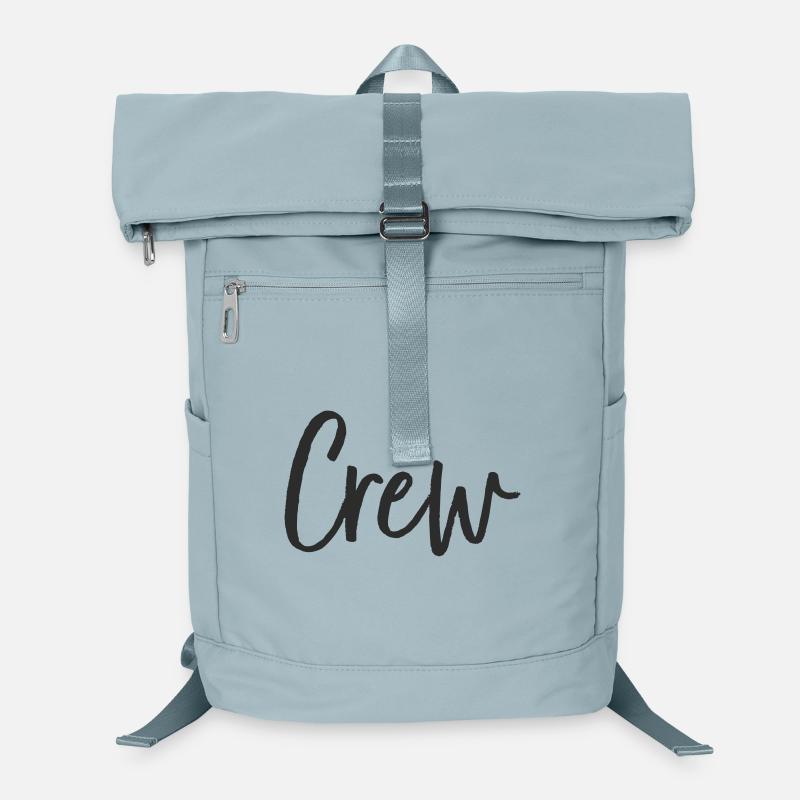 Crew Hand Lettering Design Laptop Backpack