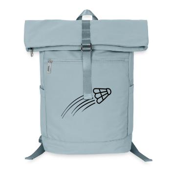 Badminton simple shuttle logo - Laptop Backpack - ice blue - Front