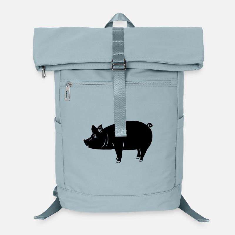 Schweinelogo Schattenbild Laptop-Rucksack 