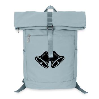 Schattenbild Kirchenglocken - Laptop-Rucksack  - Eisblau - Vorne