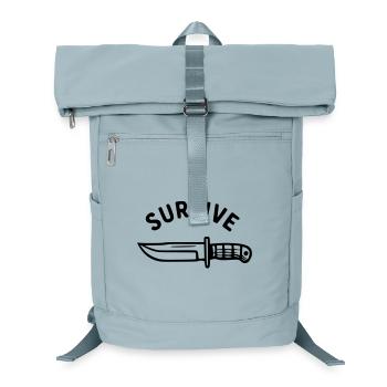 Überleben - Messer - Laptop-Rucksack  - Eisblau - Vorne