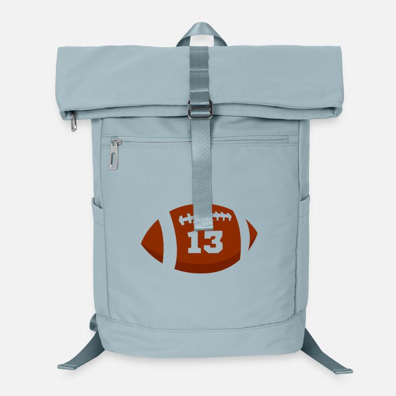 Number 13 rugby - 13th anniversary rugby Laptop Backpack