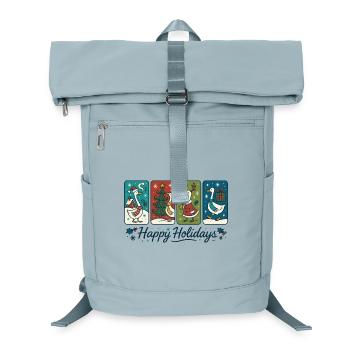 Oie Noël Drôle Père Noël Joyeuses Fêtes - Sac à dos ordinateur - bleu glacier - Devant