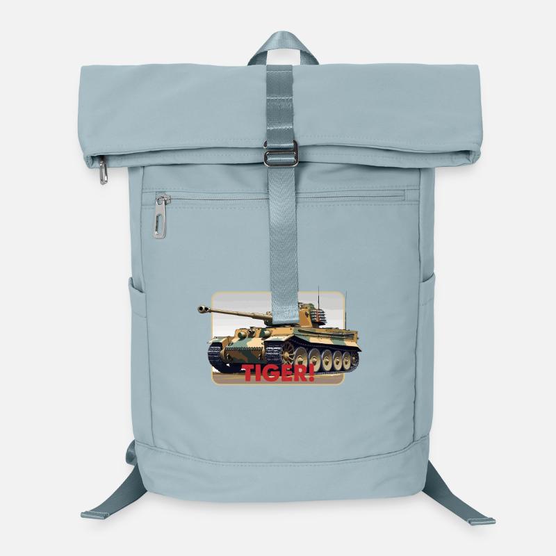 Tiger Panzer Illustration Laptop-Rucksack 