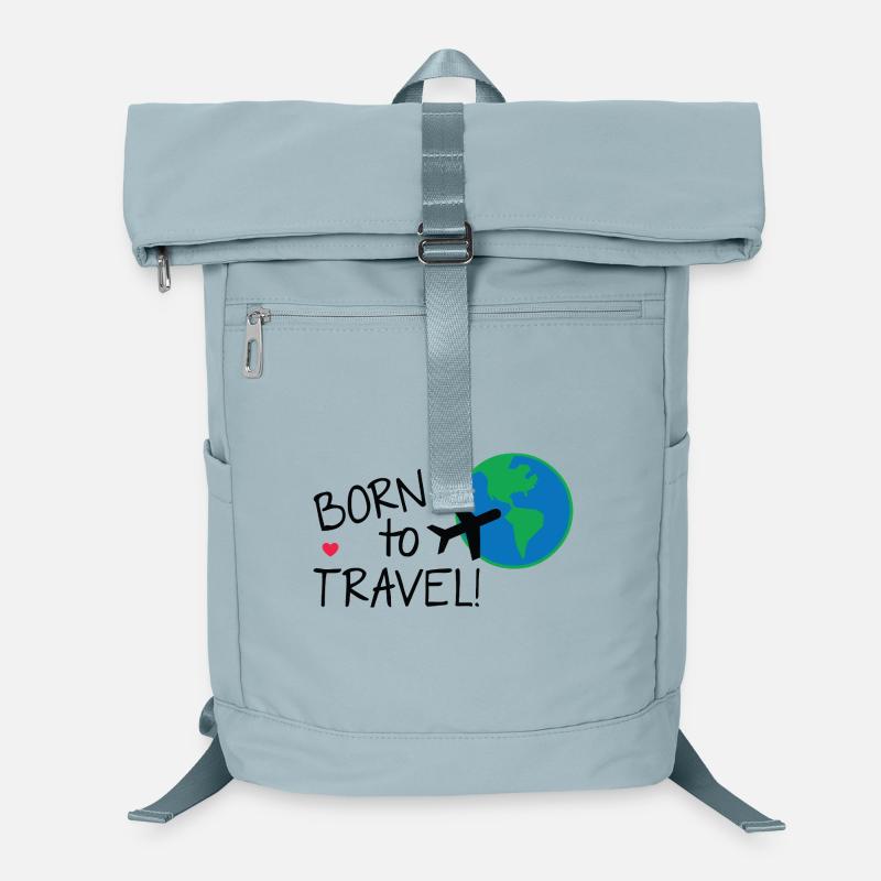 Né pour voyager dans le monde Sac à dos ordinateur