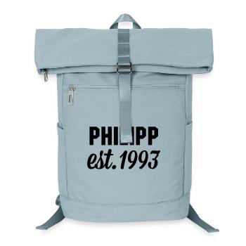 Philipp est 1993 - Laptop-Rucksack  - Eisblau - Vorne