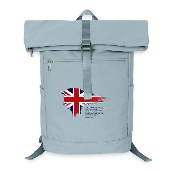 Brushstroke Union Jack Flag - Laptop Backpack - ice blue - Front