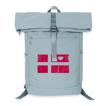 Danemark drapeau design T-shirt - Sac à dos ordinateur - bleu glacier - Devant