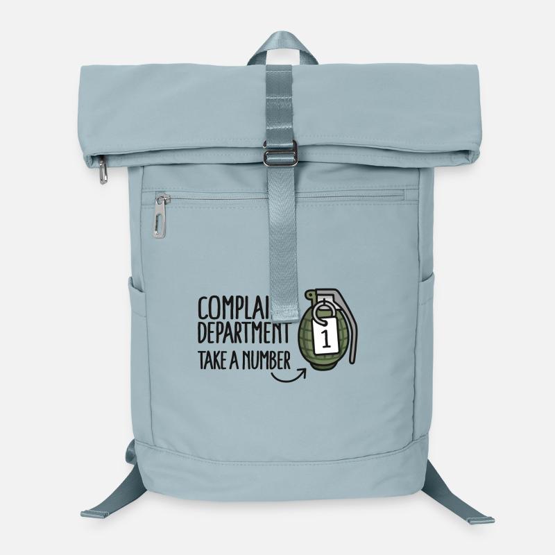 Complaints Division Customer Service Hand Grenade Laptop Backpack