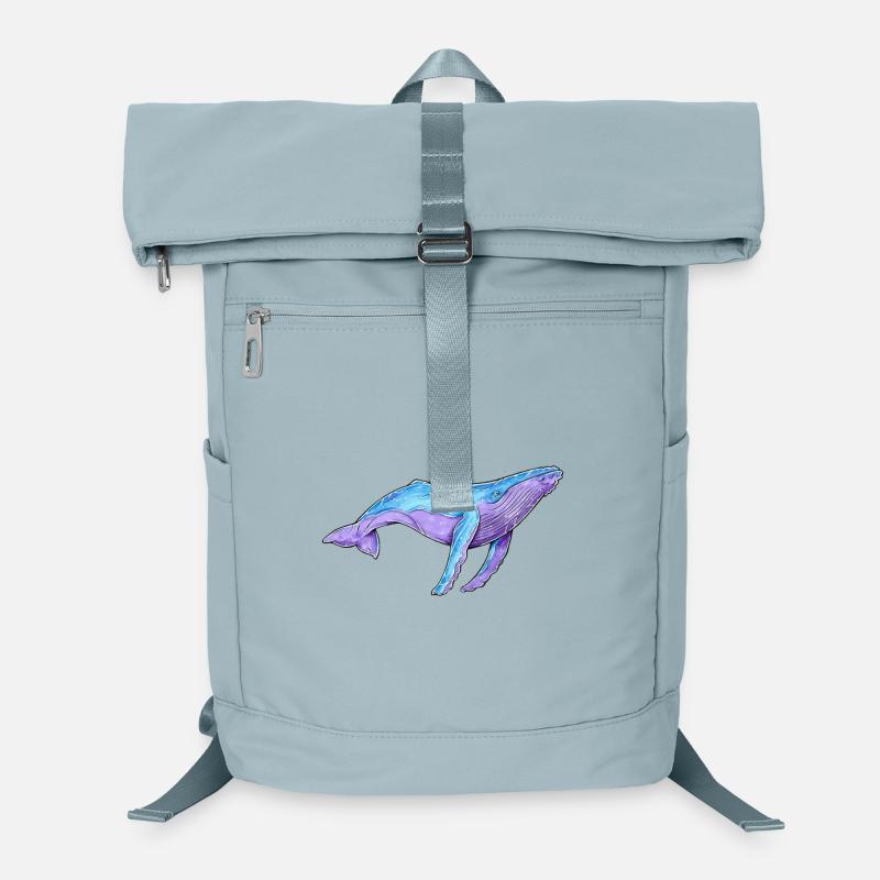 Buckelwal Aquarell Laptop-Rucksack 