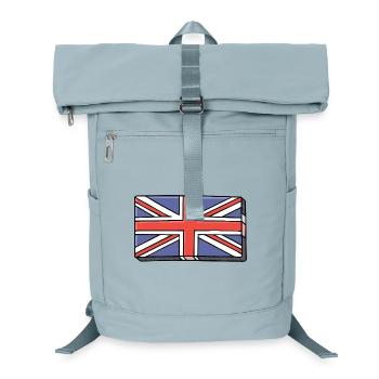 Union Jack brick - Laptop Backpack - ice blue - Front
