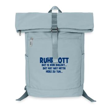 Ruhrpott - Dat hat wat mittn Herz zu tun - Laptop-Rucksack  - Eisblau - Vorne