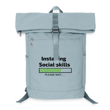 computer installing social skills programmer - Laptop Backpack - ice blue - Front