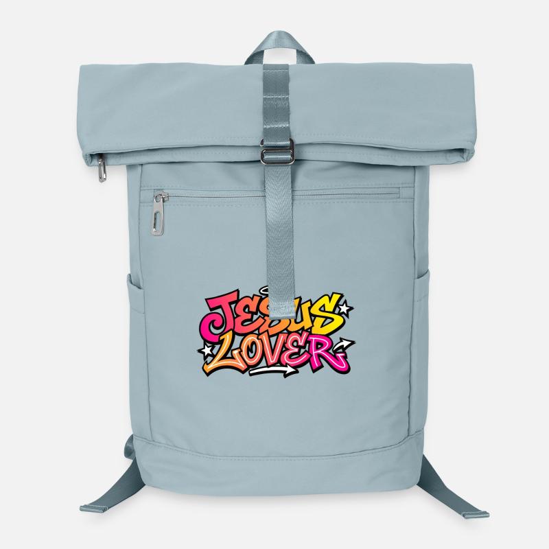 Graphisme néon Jesus Lover Sac à dos ordinateur