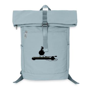 disco duck turntable - Laptop-Rucksack  - Eisblau - Vorne