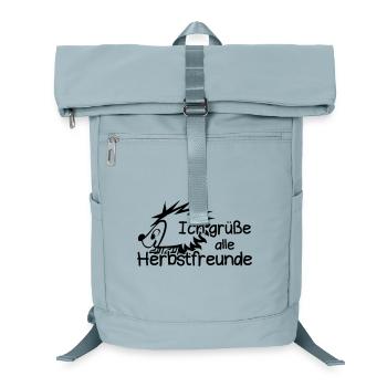 Herbstfreunde Herbst Igel Spruch Geschenk lustig - Laptop-Rucksack  - Eisblau - Vorne